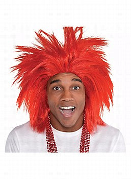 RED CRAZY WIG