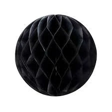 BLACK HONEYCOMB BALL - 35CM