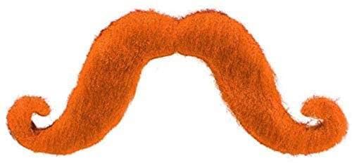 ORANGE STICK ON MOUSTACHE