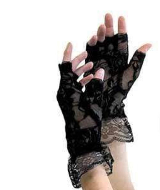 FINGERLESS LACE GLOVES
