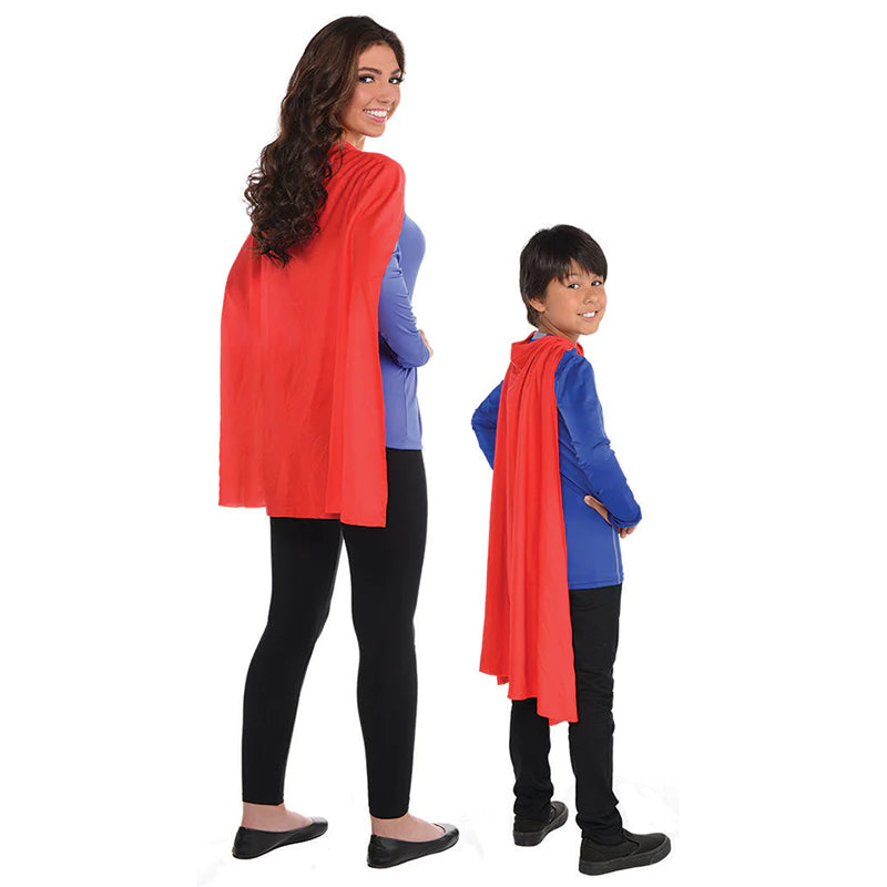 RED CAPE - FITS KIDS & ADULTS