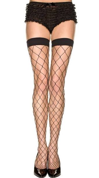 BIG DIAMOND NET THIGH HIGHS