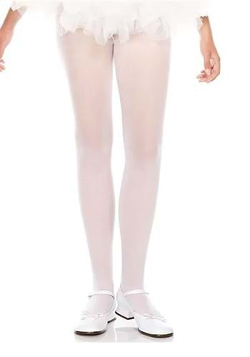KIDS WHITE TIGHTS SIZE M/L
