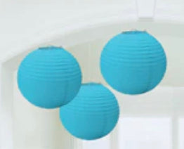 PAPER LANTERNS BLUE (PACK OF 3)