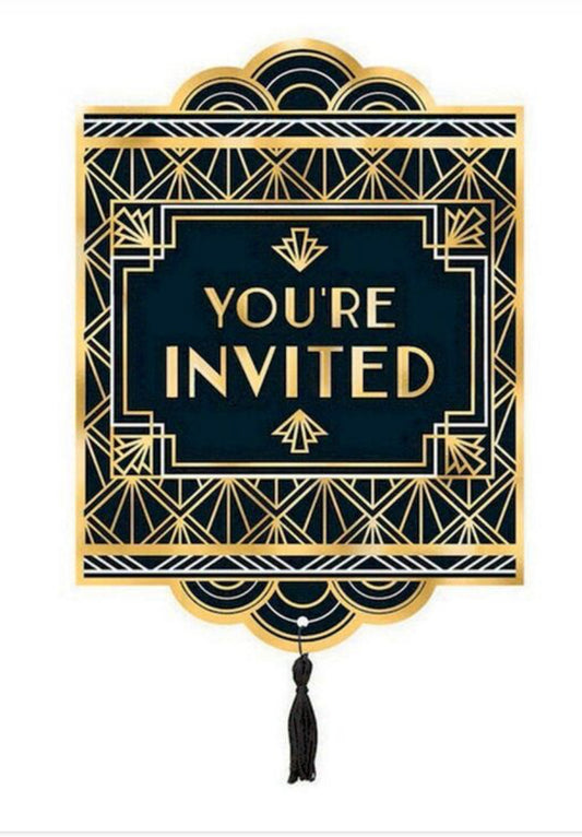 ROARING 20S INVITATIONS (PACK OF 8)