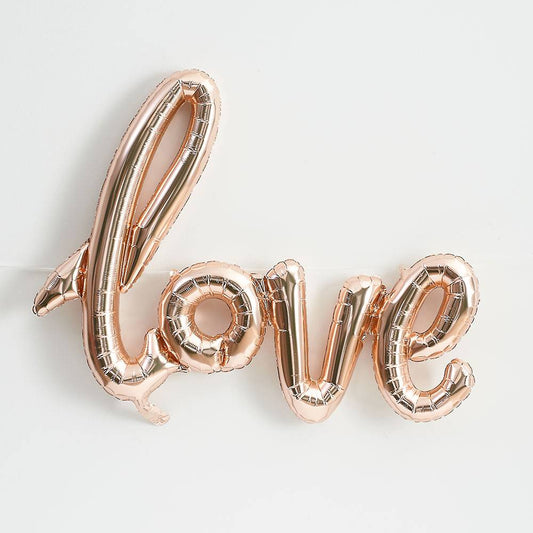 LOVE Script Foil Balloon