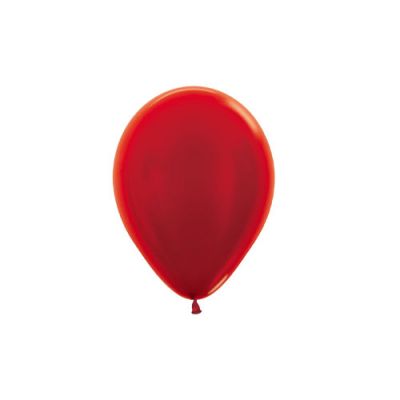 SEMPERTEX METALLIC RED 30CM LATEX BALLOONS (PACK OF 25)