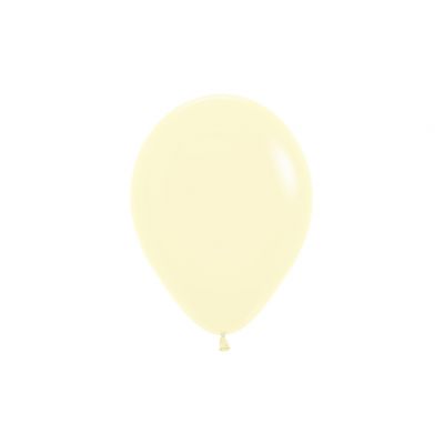 SEMPERTEX PASTEL MATTE YELLOW 30CM LATEX BALLOONS (PACK OF 25)