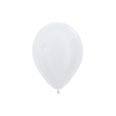 SEMPERTEX PEARL SATIN WHITE 30CM LATEX BALLOONS (PACK OF 25)